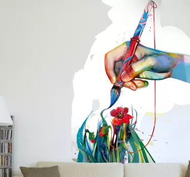 Vinilo decorativo arte aerógrafo - TenVinilo