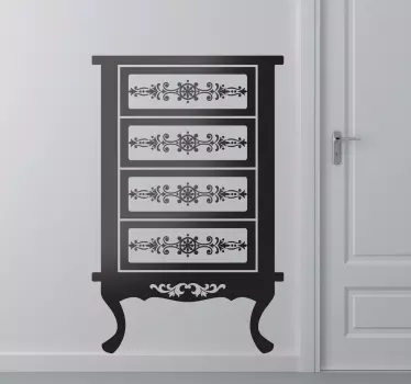 Vinilo decorativo cómoda francesa - TenVinilo