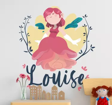 Vinilo decorativo cuento de hadas con nombre - TenVinilo