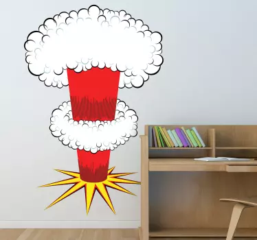 Vinilo decorativo explosión nuclear - TenVinilo