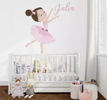 Vinilo ilustración pequeña bailarina - TenVinilo
