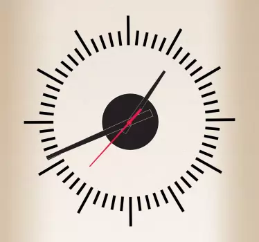 Vinilo decorativo líneas reloj - TenVinilo