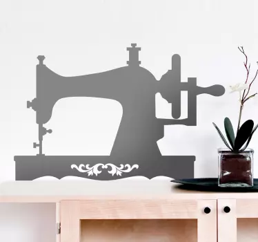 Vinilo decorativo máquina de coser - TenVinilo