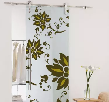 Vinilo decorativo patrón floral - TenVinilo