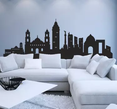 Vinilo decorativo perfil México - TenVinilo
