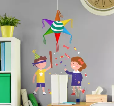 Vinilo decorativo Posadas piñata - TenVinilo