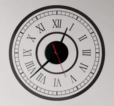 Vinilo decorativo reloj clásico estación - TenVinilo