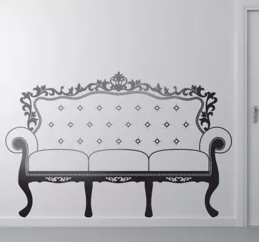 Vinilo decorativo sillón francés - TenVinilo