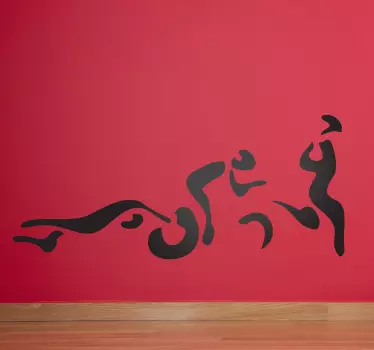 Vinilo decorativo siluetas triatlon - TenVinilo