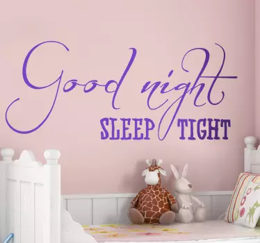 Vinilo decorativo sleep tight - TenVinilo