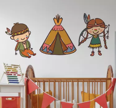 Vinilo decorativo una de indios - TenVinilo