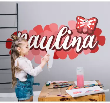 Vinilo diseño personalizado de mariposa - TenVinilo