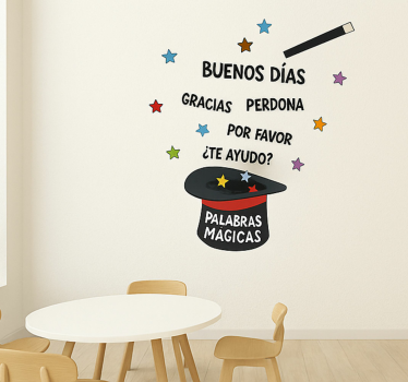 Vinilo educativo buenas maneras - TenVinilo