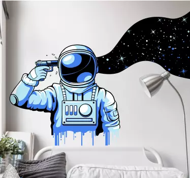 Vinilo espacio imágenes cósmicas de astronautas - TenVinilo