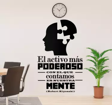 Vinilo frase nuestra mente - TenVinilo