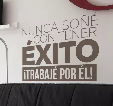 Vinilo frases motivadoras Estée Lauder - TenVinilo