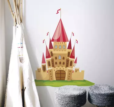 Vinilo infantil castillo del príncipe - TenVinilo