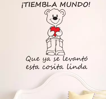 Vinilo infantil cosita linda - TenVinilo