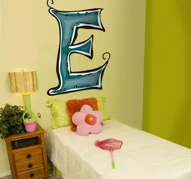 Vinilo infantil dibujo letra e - TenVinilo