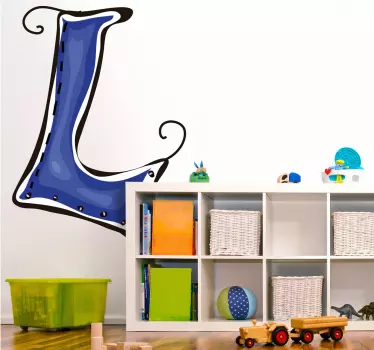Vinilo infantil dibujo letra l - TenVinilo