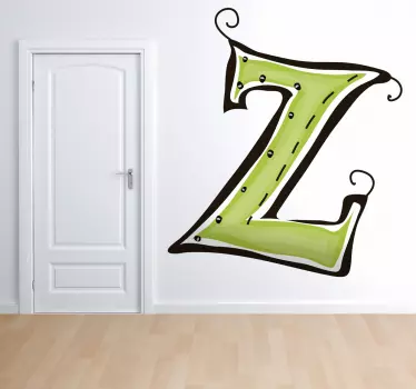 Vinilo infantil dibujo letra z - TenVinilo