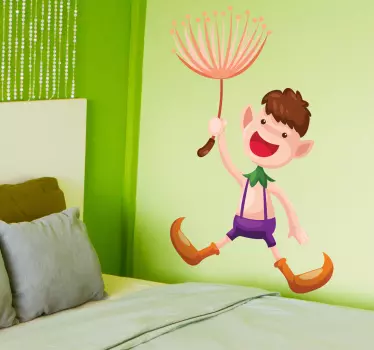 Vinilo infantil duende volador - TenVinilo