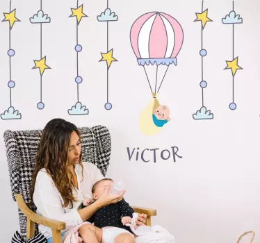 Vinilo infantil en globo - TenVinilo
