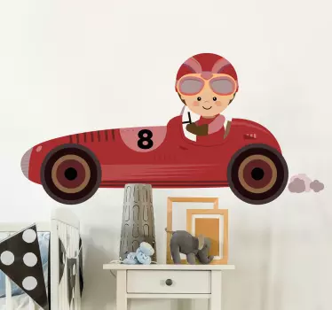 Vinilo infantil fórmula 1 - TenVinilo