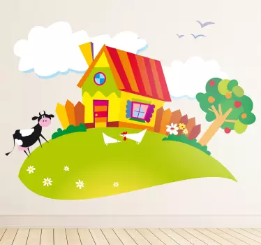Vinilo infantil la granja de Pepe - TenVinilo