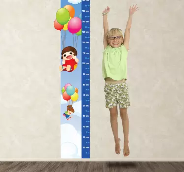 Vinilo infantil medidor globos - TenVinilo