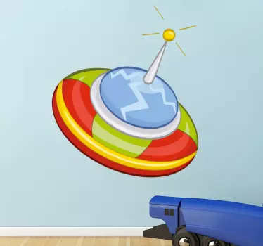 Vinilo infantil nave de extraterrestres - TenVinilo
