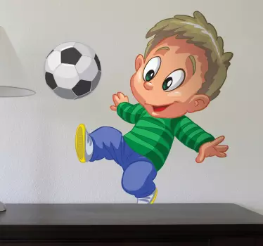 Vinilo infantil niño rematando - TenVinilo