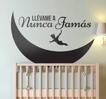 Vinilo infantil Nunca Jamás - TenVinilo