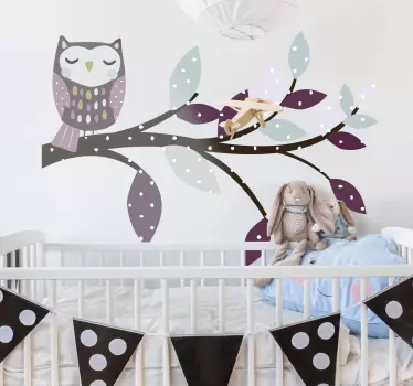 Vinilo infantil de pájaro infantil estilo nórdico - TenVinilo