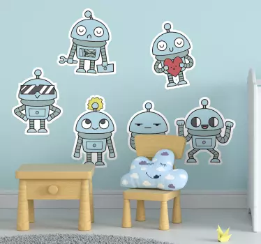 Vinilo de robots para niños - TenVinilo