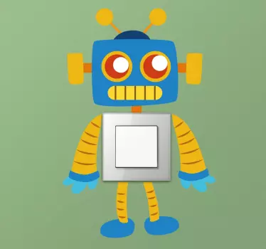 Pegatina para interruptor robot - TenVinilo