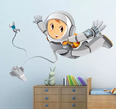 Vinilo infantil paseo espacial - TenVinilo