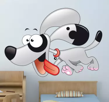 Vinilo infantil perro de paseo - TenVinilo