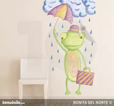 Vinilo infantil rana Ritita - TenVinilo
