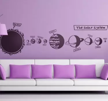 Vinilo infantil solar system - TenVinilo