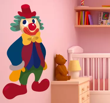 Vinilo infantil sonrisa del payaso - TenVinilo
