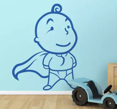Vinilo infantil super tenviniño línea - TenVinilo