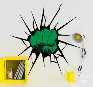 Vinilo 3d infantil trampantojo Hulk - TenVinilo