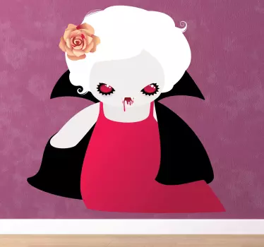 Vinilo infantil vampiresa sangrienta - TenVinilo