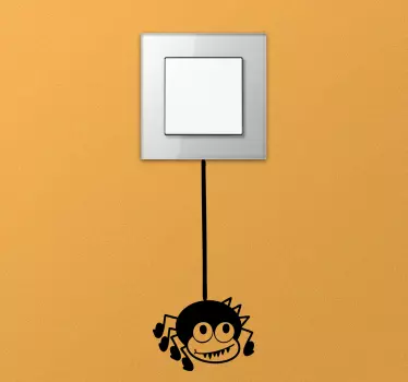 Pegatina para interruptor dibujo araña - TenVinilo