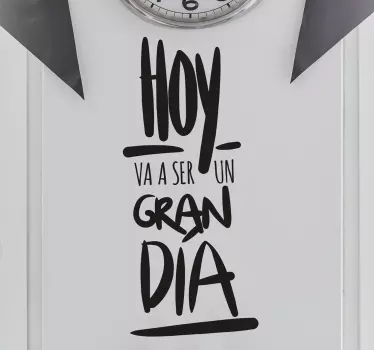 Vinilo lettering hoy puede ser un gran día - TenVinilo