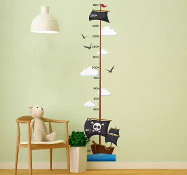 Vinilo habitación infantil barco pirata - TenVinilo
