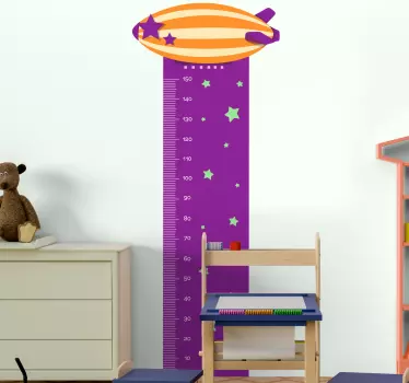 Vinilo medidor infantil tabla de altura de globos - TenVinilo