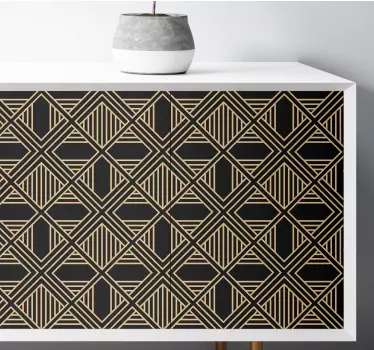 Vinilo mueble Art deco gran patrón de estilo gatsby - TenVinilo