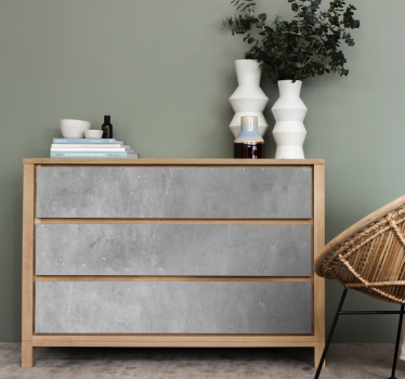 Vinilo mueble Efecto cemento gris claro - TenVinilo
